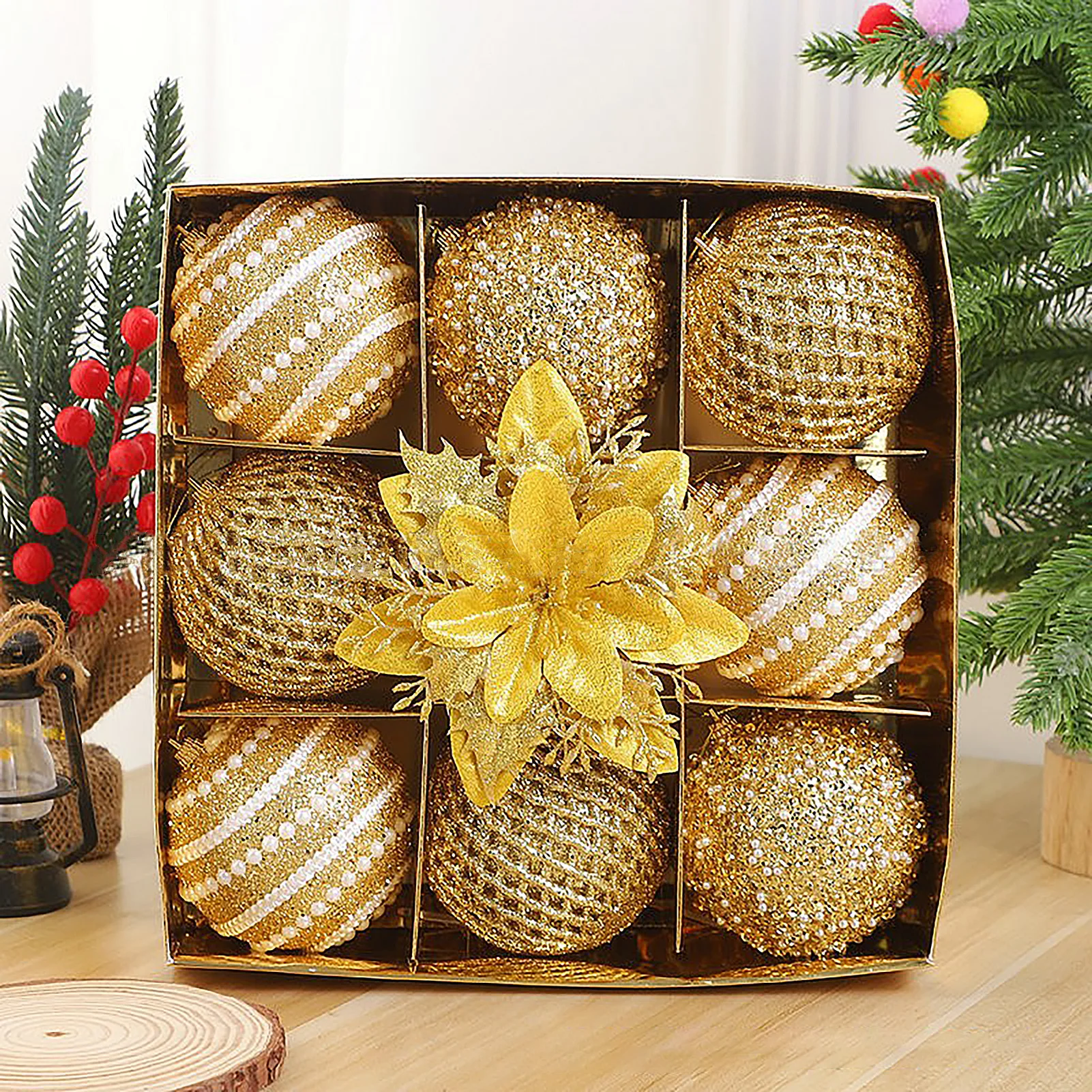 9Pcs Painted Christmas Ball Ornaments Christmas Tree Hanging Decorative Balls Pendant For Xmas Holiday Window Ceiling
9Pcs Painted Christmas Ball Ornaments Christmas Tree Hanging Decorative Balls Pendant For Xmas Holiday Window Ceiling