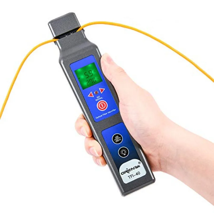 TFI-40 Optical Fiber Identifier All-in-one Chuck Live with 10mw VFL 800nm-1700nm Fiber Detector Traffic Identifier OFI
TFI-40 Optical Fiber Identifier All-in-one Chuck Live with 10mw VFL 800nm-1700nm Fiber Detector Traffic Identifier OFI