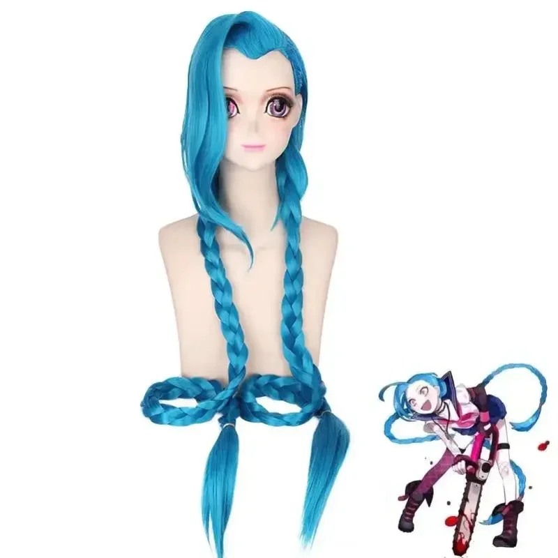 QQXCAIW Косплей Lol Jinx Парик Длинный Синий с Двойными Косами Хэллоуин Аниме Arcane Jinx Парики Из Синтетических Волос Для Женщин Игра Вечеринка
QQXCAIW Косплей Lol Jinx Парик Длинный Синий с Двойными Косами Хэллоуин Аниме Arcane Jinx Парики Из Синтетических Волос Для Женщин Игра Вечеринка