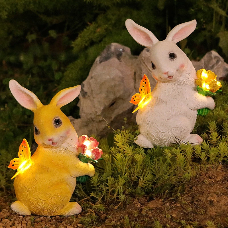 Solar Outdoor Garden Light Cartoon Butterfly Rabbit Ornament Creative Resin Decoration
Solar Outdoor Garden Light Cartoon Butterfly Rabbit Ornament Creative Resin Decoration