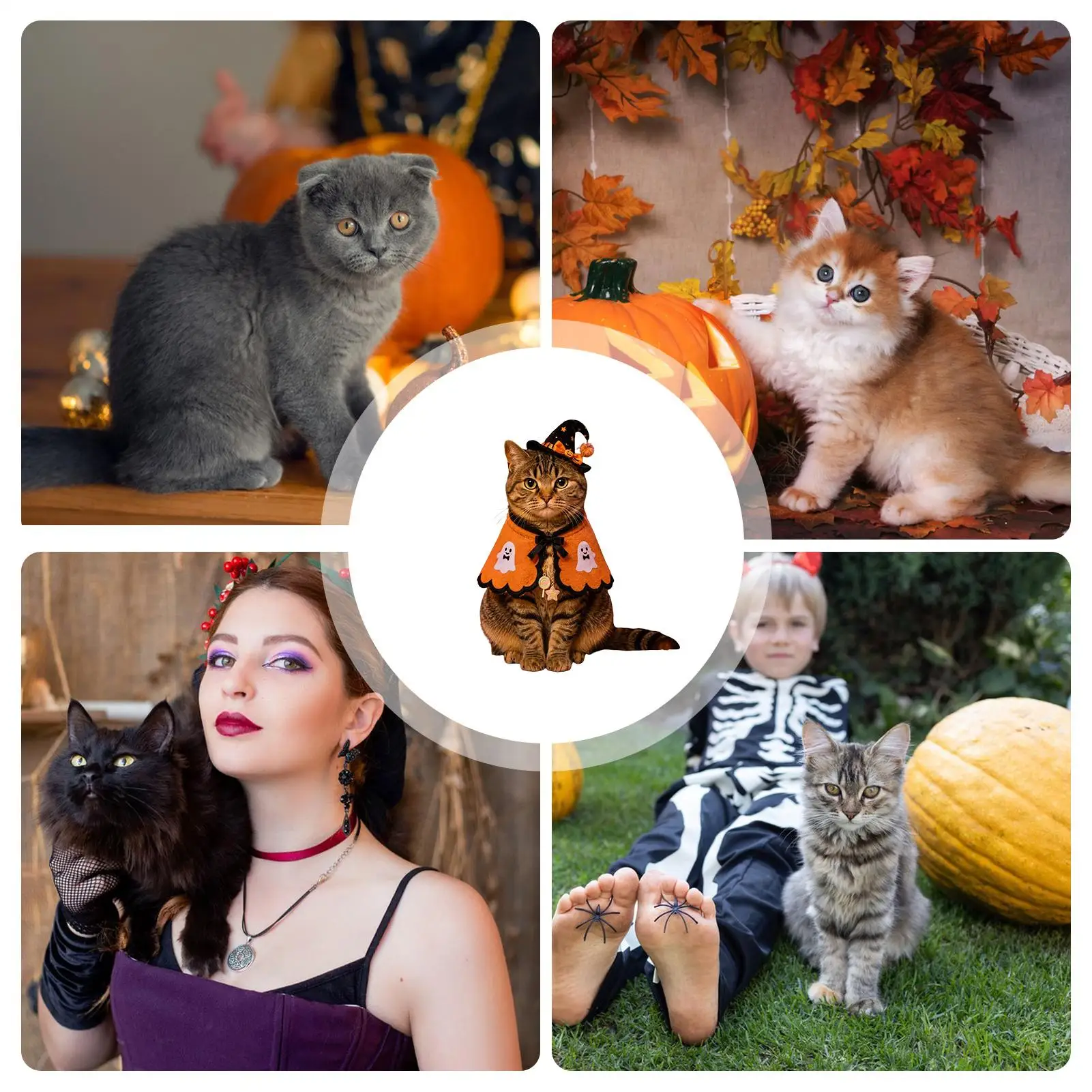 Cat Costumes Halloween Pet Cosplay Cloak Photo Prop Cat Dress-Up Costumes For Home Party Holiday Gathering Outdoor Kittens
Cat Costumes Halloween Pet Cosplay Cloak Photo Prop Cat Dress-Up Costumes For Home Party Holiday Gathering Outdoor Kittens