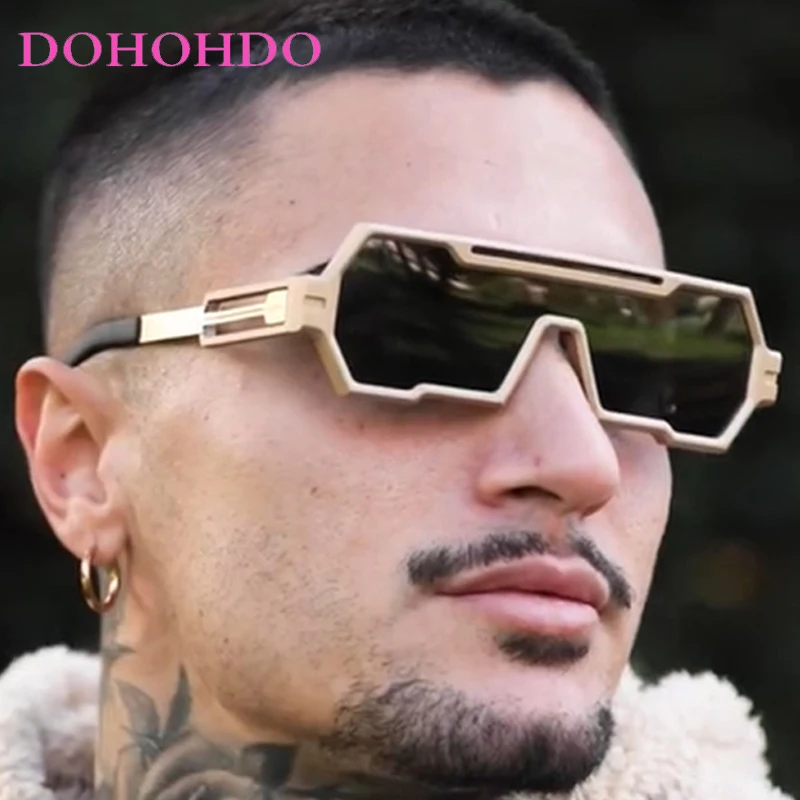Steam Punk Metal Frame Y2K One-Piece Women Sunglasses Brand Design Trendy Men Sun Glasses Summer Traveling Luxury Goggles UV400
Steam Punk Metal Frame Y2K One-Piece Women Sunglasses Brand Design Trendy Men Sun Glasses Summer Traveling Luxury Goggles UV400