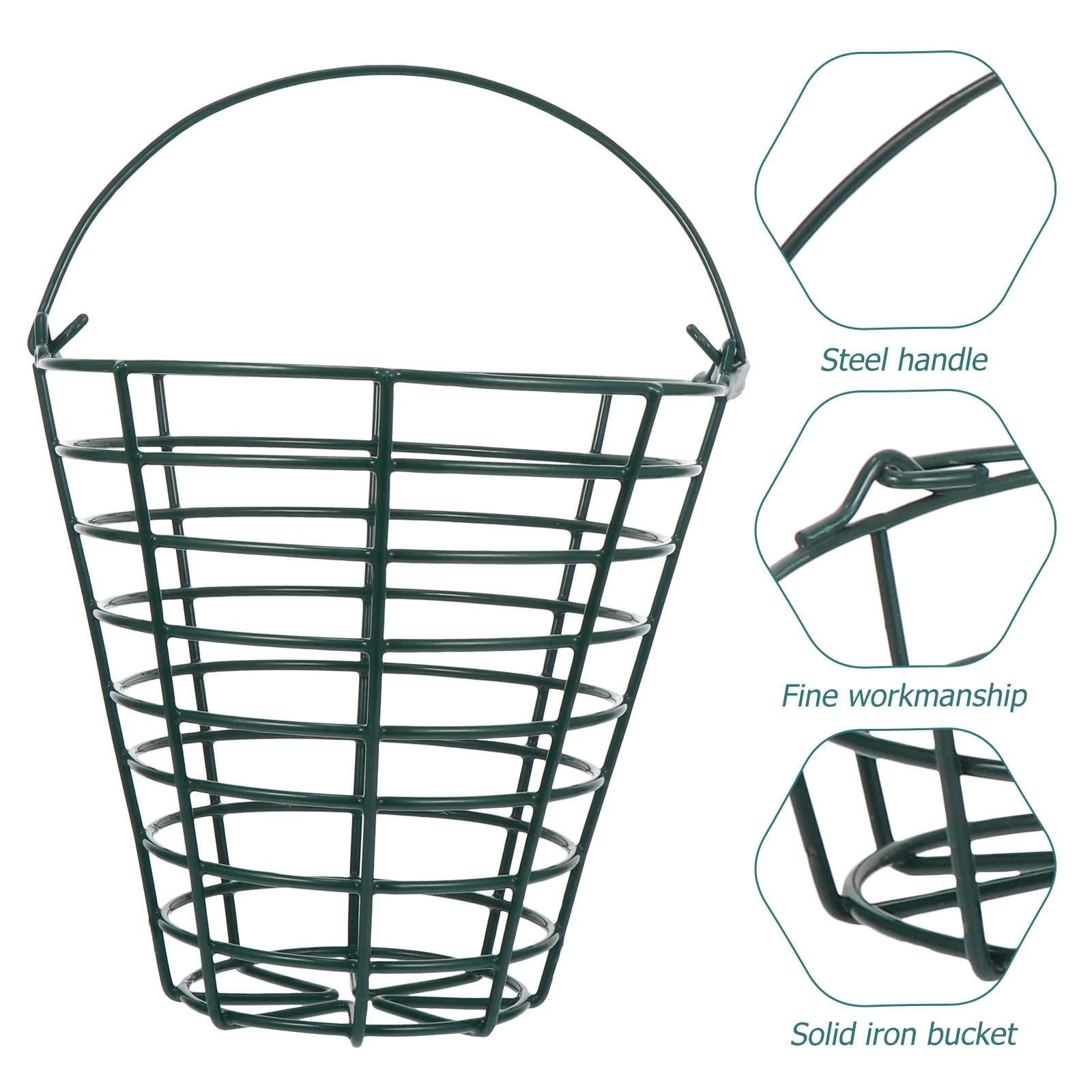 1pc Golf Ball Storage Basket Large Capacity Stainless Steel Outdoor Ball Cleaning Carrying Container For Golf Range Training 
1pc Golf Ball Storage Basket Large Capacity Stainless Steel Outdoor Ball Cleaning Carrying Container For Golf Range Training