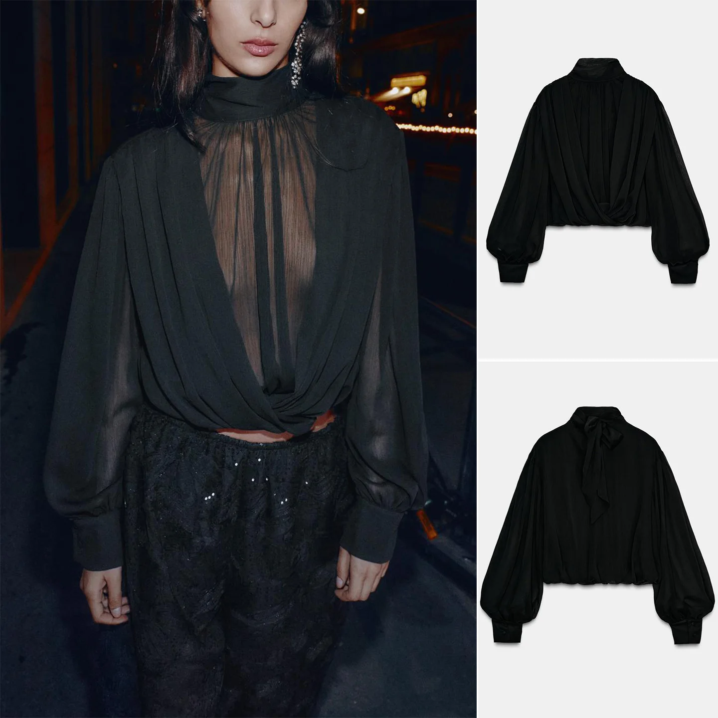 Новая женская минималистичная зимняя рубашка с длинным рукавом, воротником-стойкой, короткая, прозрачная, плиссированная, свободного кроя, из полиэстера
Новая женская минималистичная зимняя рубашка с длинным рукавом, воротником-стойкой, короткая, прозрачная, плиссированная, свободного кроя, из полиэстера