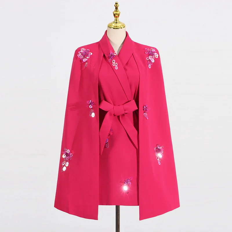 Ele Commute Sle Women's Suit Jaet 2025 New Faion Trendy Brand Personali Cloak Waist Cinching Belted Coat
Ele Commute Sle Women's Suit Jaet 2025 New Faion Trendy Brand Personali Cloak Waist Cinching Belted Coat