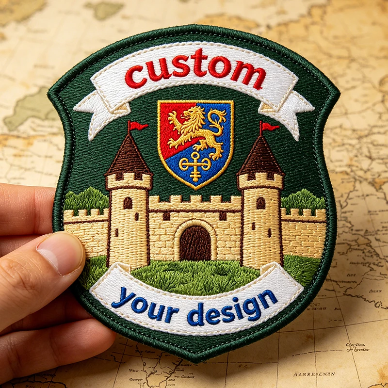 Custom Shield Embroidered Patches Vintage Personalized Iron On Patches for Scouts Clubs Customized Logo Embroidered Badges Logo
Custom Shield Embroidered Patches Vintage Personalized Iron On Patches for Scouts Clubs Customized Logo Embroidered Badges Logo