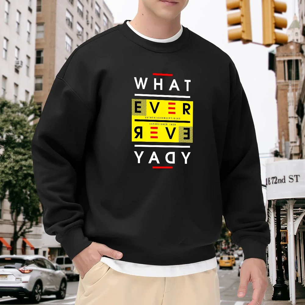 Men's Black Crew Neck Pullover Sweatshirt with Letter Print, Loose Fit, Street Fashion Casual Top, Versatile for Everyday Wear and Sports, Soft and Comfortable, Does Not Shrink
Men's Black Crew Neck Pullover Sweatshirt with Letter Print, Loose Fit, Street Fashion Casual Top, Versatile for Everyday Wear and Sports, Soft and Comfortable, Does Not Shrink
