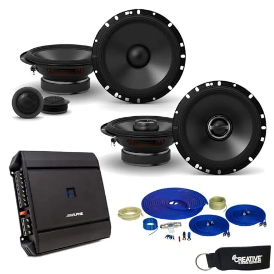 Type-S Speaker and Amp Bundle: 6.5 S-S65C Component Set and S-S65 Coaxials with S-A32F Amplifier for car audio polypropylene co
Type-S Speaker and Amp Bundle: 6.5 S-S65C Component Set and S-S65 Coaxials with S-A32F Amplifier for car audio polypropylene co