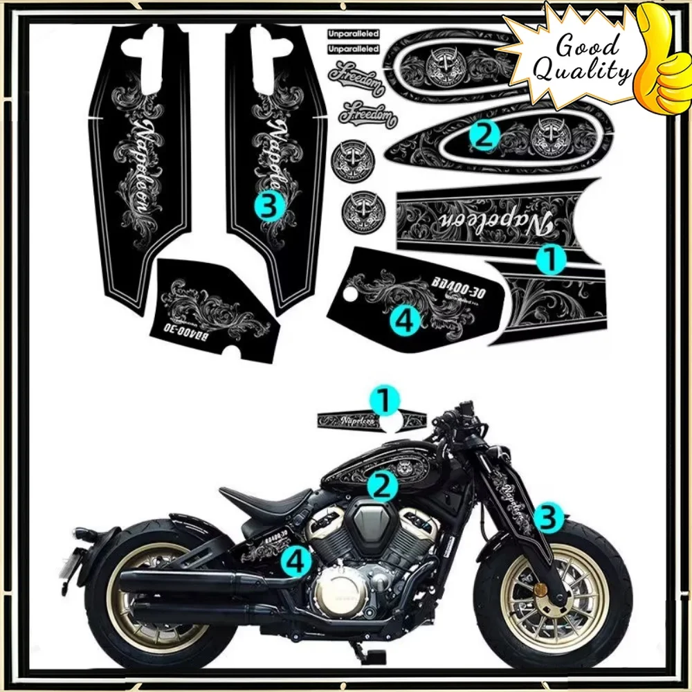 Good Quality For BENDA Napoleonbob 500 full car painting pull print retro stickers waterproof decals modified accessories
Good Quality For BENDA Napoleonbob 500 full car painting pull print retro stickers waterproof decals modified accessories
