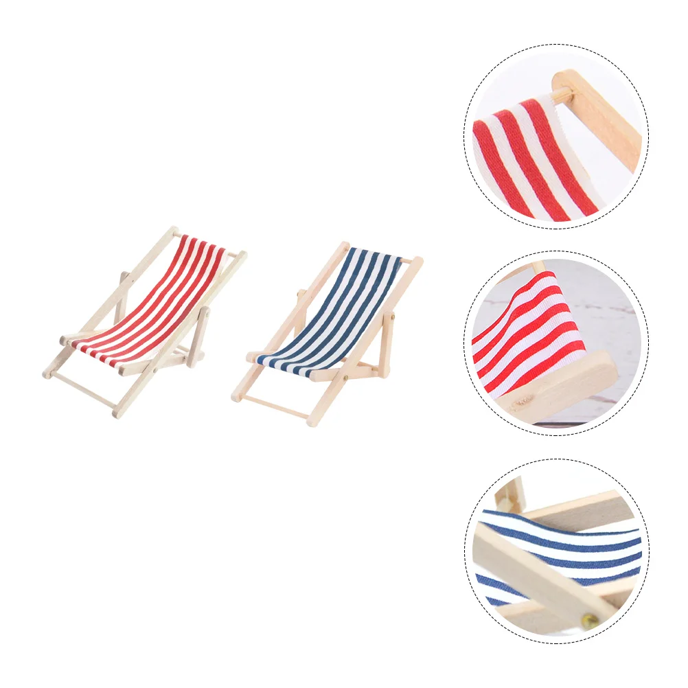 2 Pcs Deck Chair Model Simulated Props Recliner Mini Hand-woven Simulation Beach Scene Cloth Child Dollhouse Decor
2 Pcs Deck Chair Model Simulated Props Recliner Mini Hand-woven Simulation Beach Scene Cloth Child Dollhouse Decor