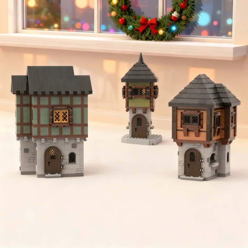 2482 детали MOC: Набор средневековых домов, модель замка, строительные блоки, креативный подарок, декор для демонстрации, сборка, премиум-класс, для взрослых и детей
2482 детали MOC: Набор средневековых домов, модель замка, строительные блоки, креативный подарок, декор для демонстрации, сборка, премиум-класс, для взрослых и детей