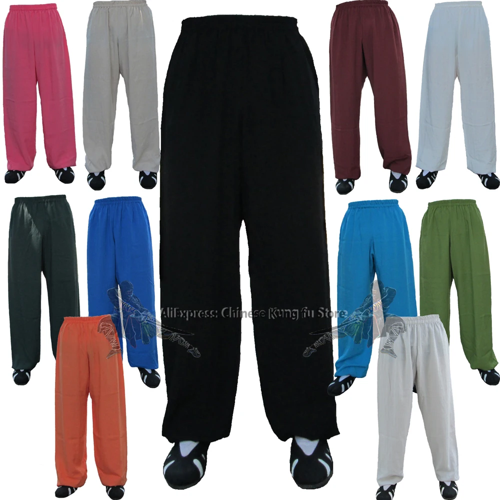 Men's Women's 25 Colors Cotton Linen Tai Chi Kung fu Pants Wing Chun Martial arts Yoga Meditation Trousers
Men's Women's 25 Colors Cotton Linen Tai Chi Kung fu Pants Wing Chun Martial arts Yoga Meditation Trousers