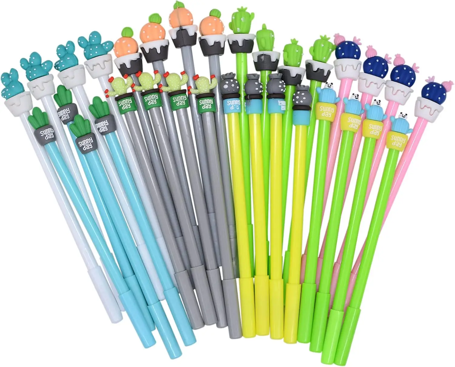 32pcs Cute Cactus Novelty Gel Ink Pens Writing Pens 0.5 mm Black Ink Assorted Styles Fun Pens Bulk for Office School Supplies
32pcs Cute Cactus Novelty Gel Ink Pens Writing Pens 0.5 mm Black Ink Assorted Styles Fun Pens Bulk for Office School Supplies