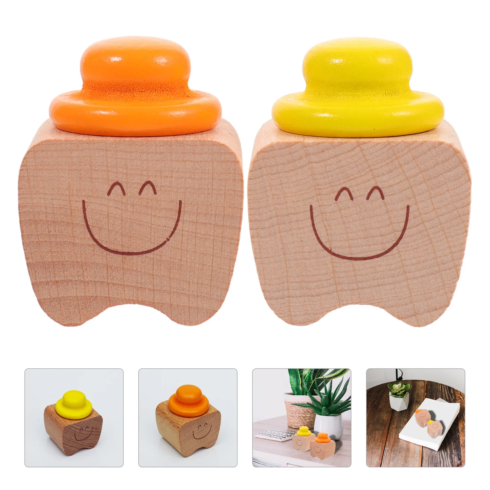 2pcs Baby Teeth Keepsake Box Cartoon Tooth Collection Organizer Infant Wooden Teeth Saver Storage Holder For Baby Shower Gift 
2pcs Baby Teeth Keepsake Box Cartoon Tooth Collection Organizer Infant Wooden Teeth Saver Storage Holder For Baby Shower Gift