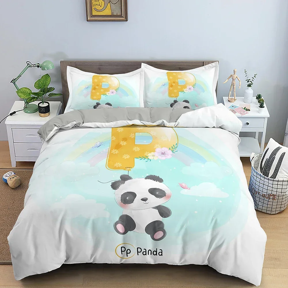 Cartoon Animal Duvet Cover Set Microfiber Letter Animal Pattern Quilt Cover King Queen Twin Size Bedclothes 2/3pcs Bedding Set
Cartoon Animal Duvet Cover Set Microfiber Letter Animal Pattern Quilt Cover King Queen Twin Size Bedclothes 2/3pcs Bedding Set