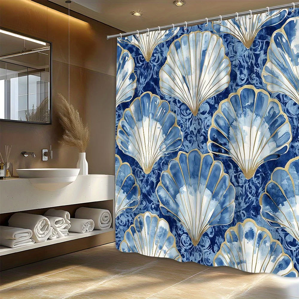 1 шт. Роскошная прибрежная занавеска для душа — элегантный декор для ванной комнаты с гребешком и темно-синими, белыми и золотыми акцентами — очень большой
1 шт. Роскошная прибрежная занавеска для душа — элегантный декор для ванной комнаты с гребешком и темно-синими, белыми и золотыми акцентами — очень большой