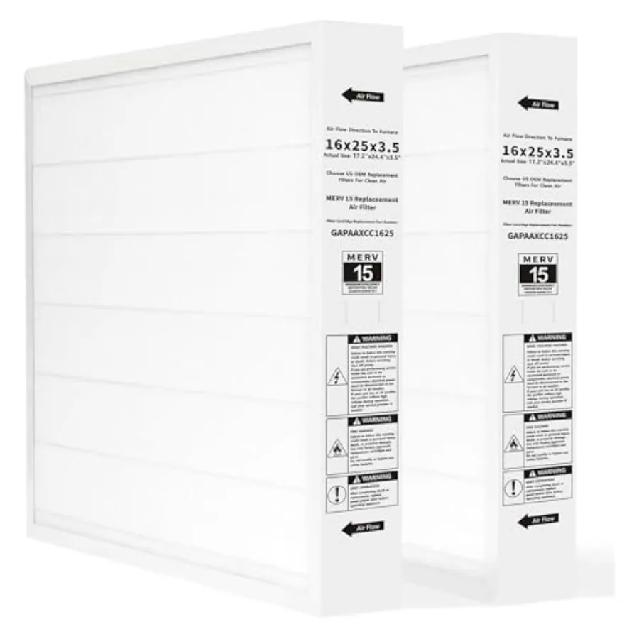 GAPCCCAR1625 Replacement Air Filter Compatible with Bryant/Carrier Infinity 16" x 25" Air Purifier #GAPAAXCC1625 2 Pack
GAPCCCAR1625 Replacement Air Filter Compatible with Bryant/Carrier Infinity 16" x 25" Air Purifier #GAPAAXCC1625 2 Pack