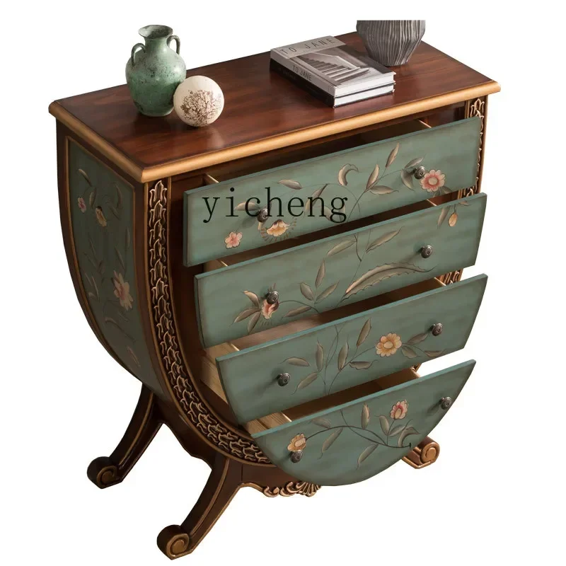 American Painted Solid Wood Drawer Chest of Drawers Hallway Background Country Bedside Storage
American Painted Solid Wood Drawer Chest of Drawers Hallway Background Country Bedside Storage