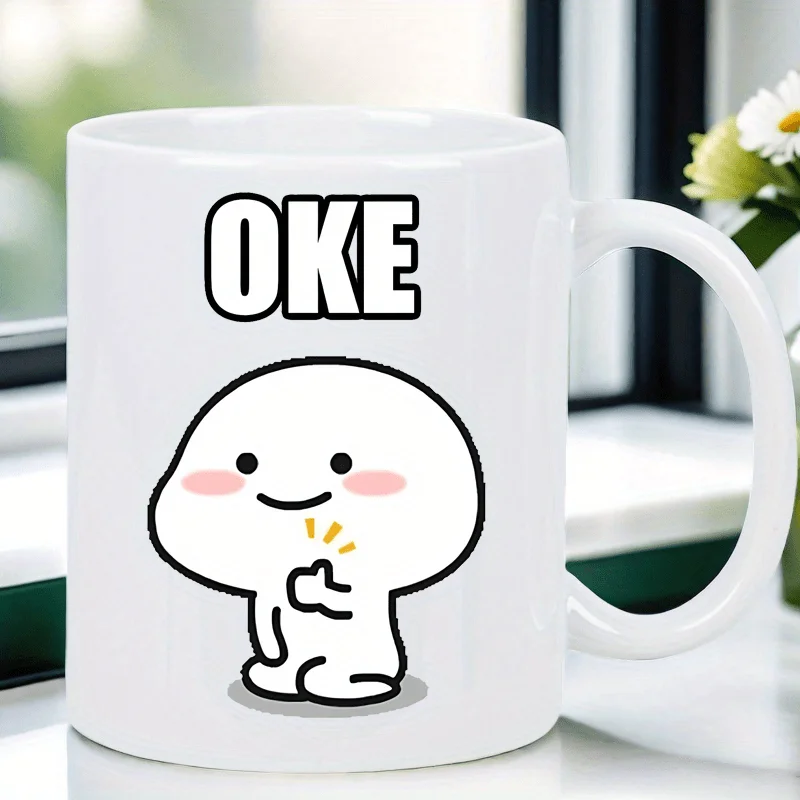 OK Design with Cute Character Ceramic Mug, Perfect Gift for Coffee Lovers and Unique Collection, Ideal for Daily Use
OK Design with Cute Character Ceramic Mug, Perfect Gift for Coffee Lovers and Unique Collection, Ideal for Daily Use