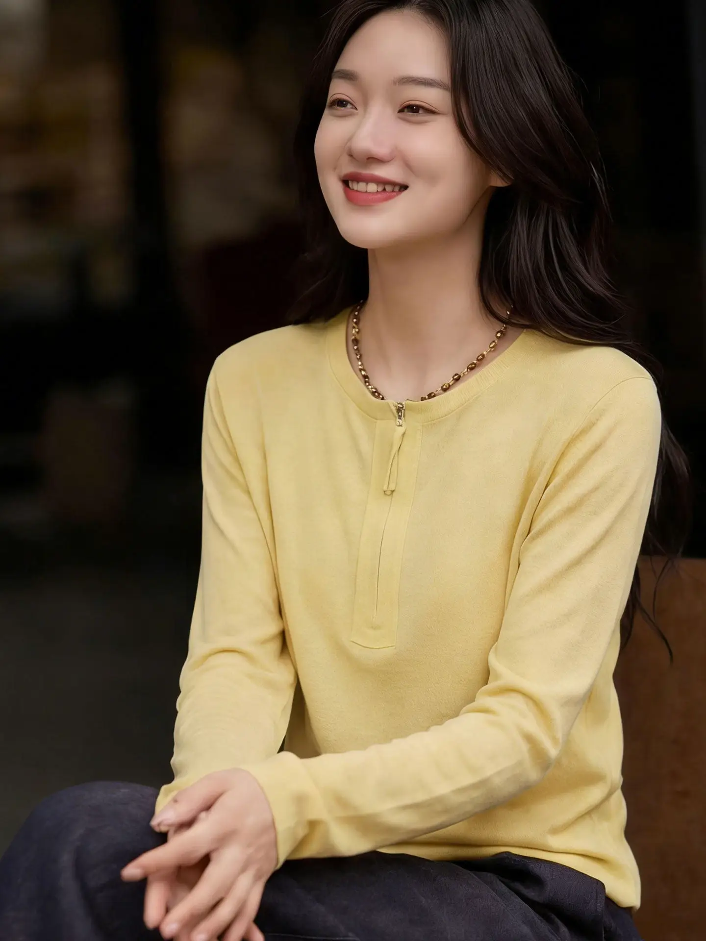 Fashionable Long Sleeve Color T-Shirt Half Zipper Hoodie Early Spring New Style Women's Base Shirt Commute Style Korean...
Fashionable Long Sleeve Color T-Shirt Half Zipper Hoodie Early Spring New Style Women's Base Shirt Commute Style Korean...