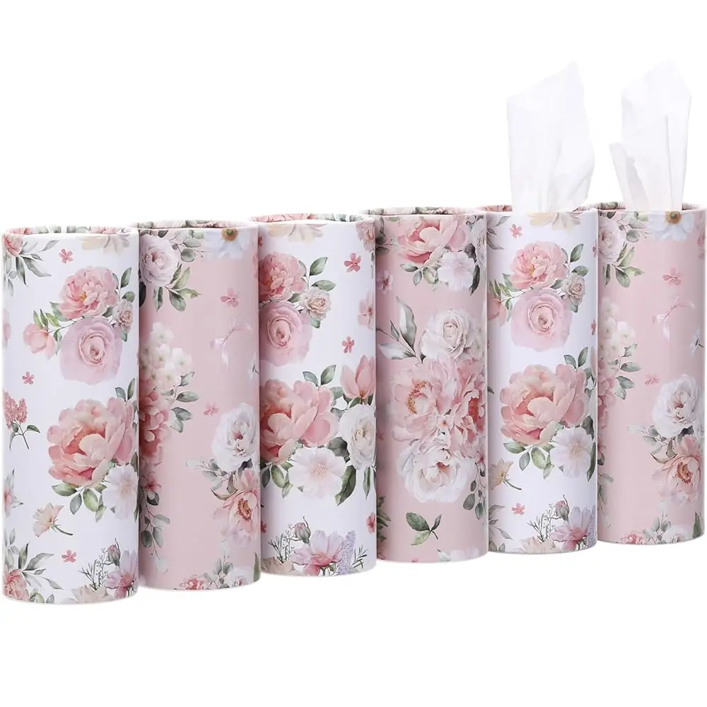 6pk 50 Sheets Car Tissues Holder with Facial Tissues 3-ply Travel Tissue Tubes Box Container Fit for Car Cup Holder Floral C
6pk 50 Sheets Car Tissues Holder with Facial Tissues 3-ply Travel Tissue Tubes Box Container Fit for Car Cup Holder Floral C