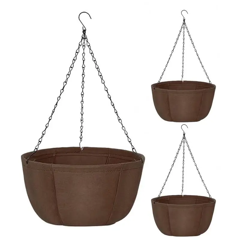 Hanging Flower Basket Breathable Outdoor Flower Pots Porch Decoration Portable Greenery Planter for Decks Fences Balconies
Hanging Flower Basket Breathable Outdoor Flower Pots Porch Decoration Portable Greenery Planter for Decks Fences Balconies