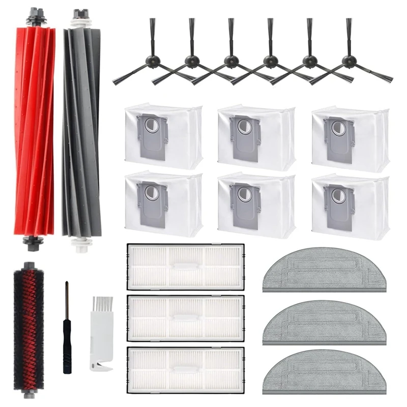 For Roborock S8 Pro Ultra Robot Vacuum Cleaner Main Side Brush Hepa Filters Mop Cloth Dust Bags Replacement Parts-Y48A
For Roborock S8 Pro Ultra Robot Vacuum Cleaner Main Side Brush Hepa Filters Mop Cloth Dust Bags Replacement Parts-Y48A