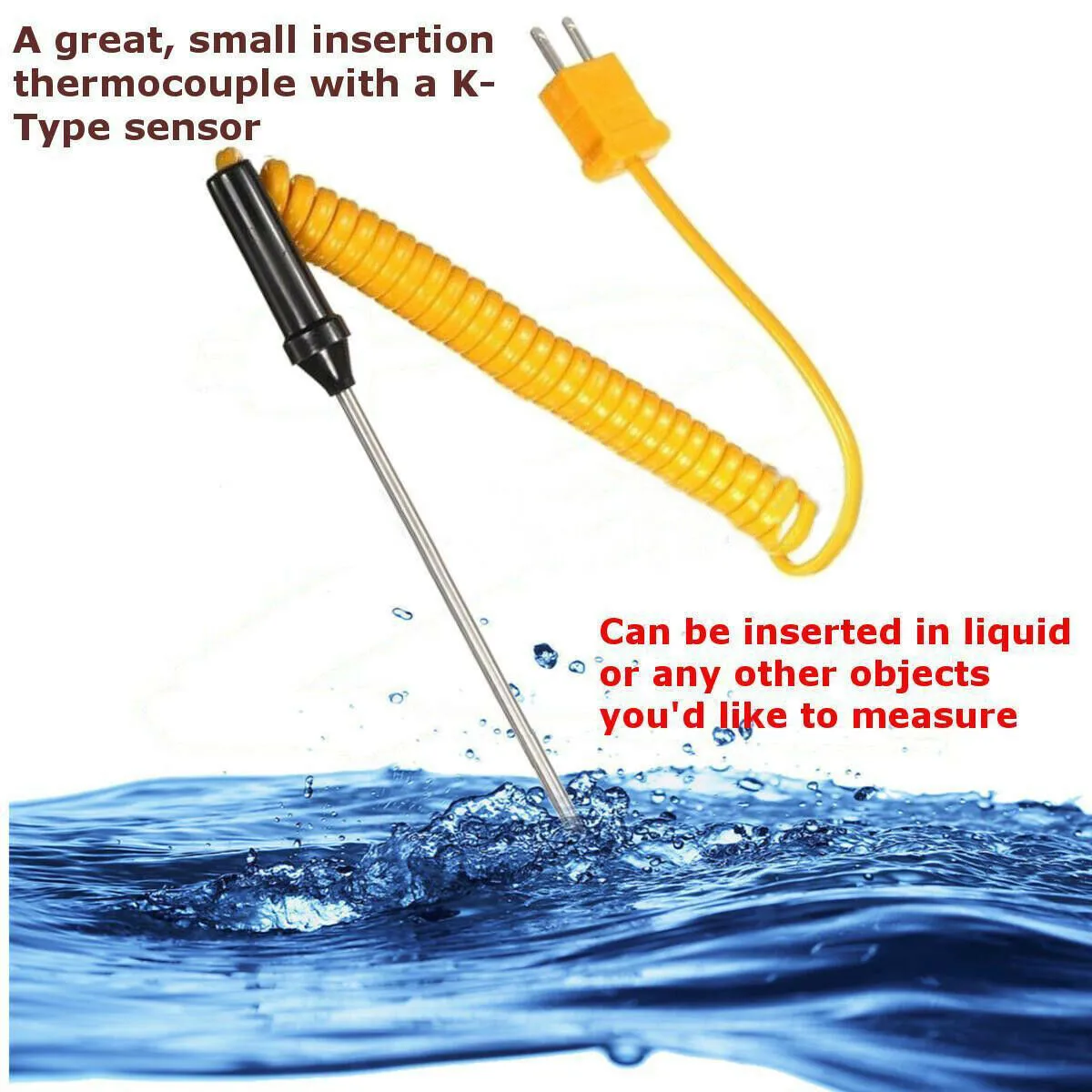 K-Type Thermocouple Probe Sensor Temperature Controller Probe -50℃ To 1200℃ Temperature Controller Measuring Tools
K-Type Thermocouple Probe Sensor Temperature Controller Probe -50℃ To 1200℃ Temperature Controller Measuring Tools