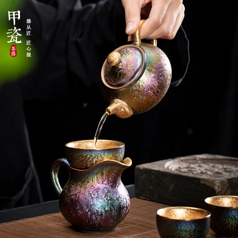 Nail Porcelain Gilding Ceramic Teapot Xi Shi Pot Pure Single Filter Set Home Office Making Device
Nail Porcelain Gilding Ceramic Teapot Xi Shi Pot Pure Single Filter Set Home Office Making Device