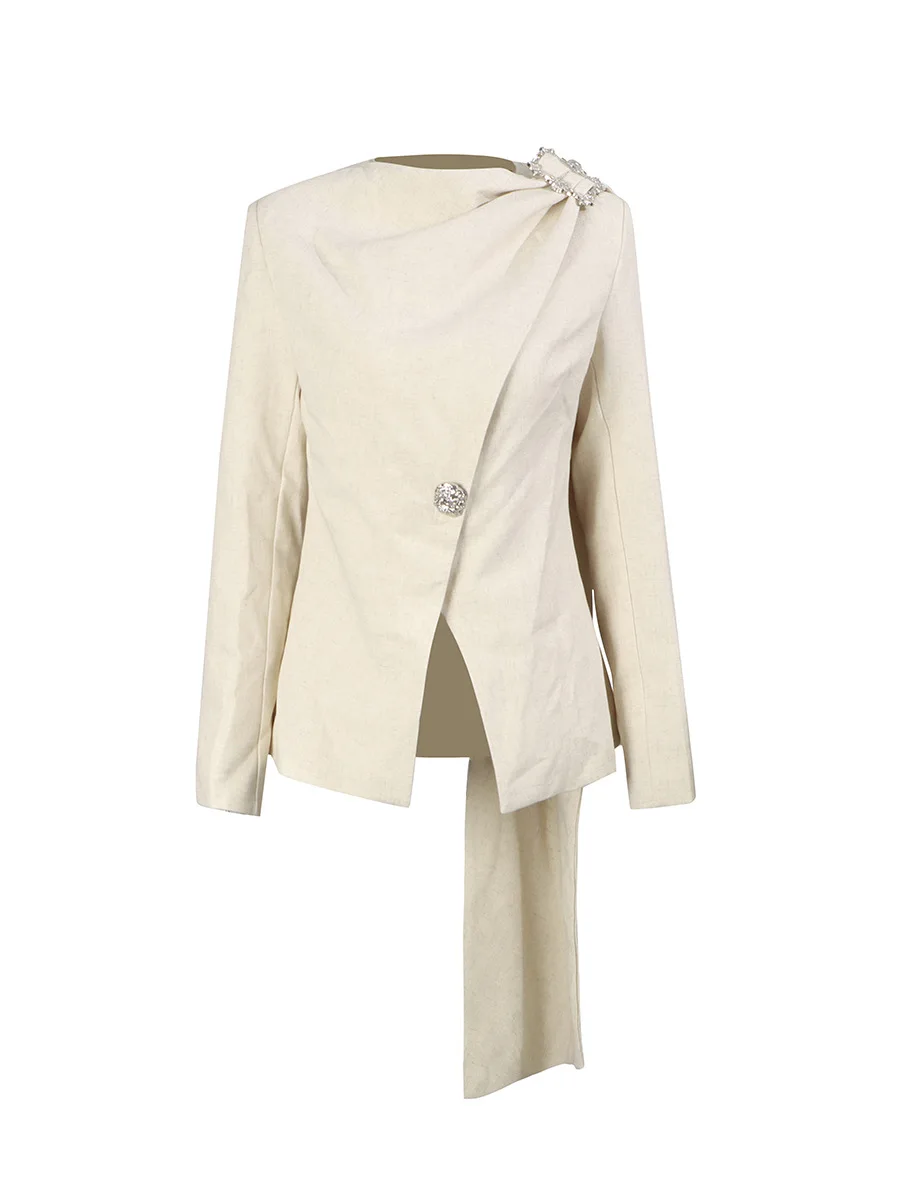 European American short blazer mujer autumn new long-sleeved patchwork irregular shawl short jacket for women blazer femmes traf
European American short blazer mujer autumn new long-sleeved patchwork irregular shawl short jacket for women blazer femmes traf