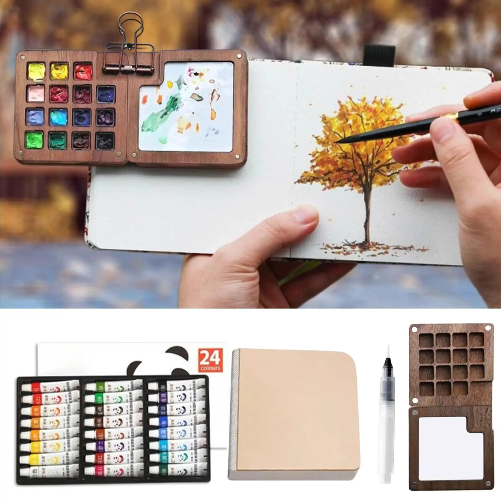 Дорожная палитра красок, карманный набор акварельных красок для художника, мини-набор акварельных палитр, деревянная сетка, коробка для красок для школы
Дорожная палитра красок, карманный набор акварельных красок для художника, мини-набор акварельных палитр, деревянная сетка, коробка для красок для школы