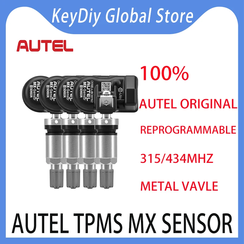 4PCS Autel TPMS MX Sensor 434/315Mhz Metal Valve Programmable Universal Interchangeable TPMS Sensor TS508TS608 ITS600 808TS906TS
4PCS Autel TPMS MX Sensor 434/315Mhz Metal Valve Programmable Universal Interchangeable TPMS Sensor TS508TS608 ITS600 808TS906TS