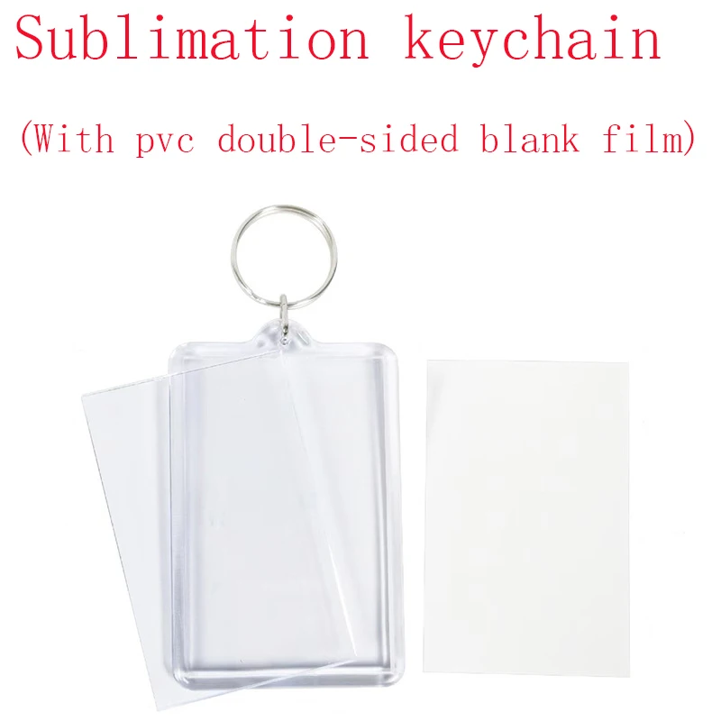 20pcs Keychain Sublimation DIY White Double Sided Blank Acrylic PET film Bag Pendant
20pcs Keychain Sublimation DIY White Double Sided Blank Acrylic PET film Bag Pendant