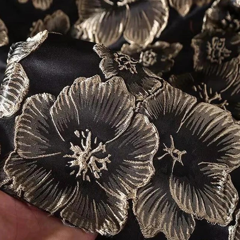 New Golden Silk Plum Blossom Cloth 3D Jacquard Fabric Embossed Texture Embroidery Sewing Cloth DIY Craft Supplies New
New Golden Silk Plum Blossom Cloth 3D Jacquard Fabric Embossed Texture Embroidery Sewing Cloth DIY Craft Supplies New