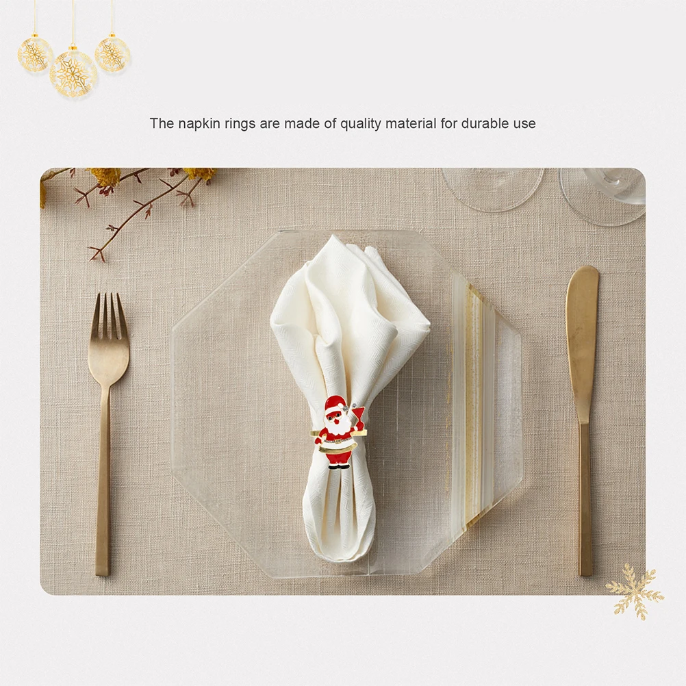 4pcs Santa Claus Napkin Rings Red Christmas Table Decorations Napkin Buckles Holiday Party Supplies Home Kitchen Bar Accessories
4pcs Santa Claus Napkin Rings Red Christmas Table Decorations Napkin Buckles Holiday Party Supplies Home Kitchen Bar Accessories