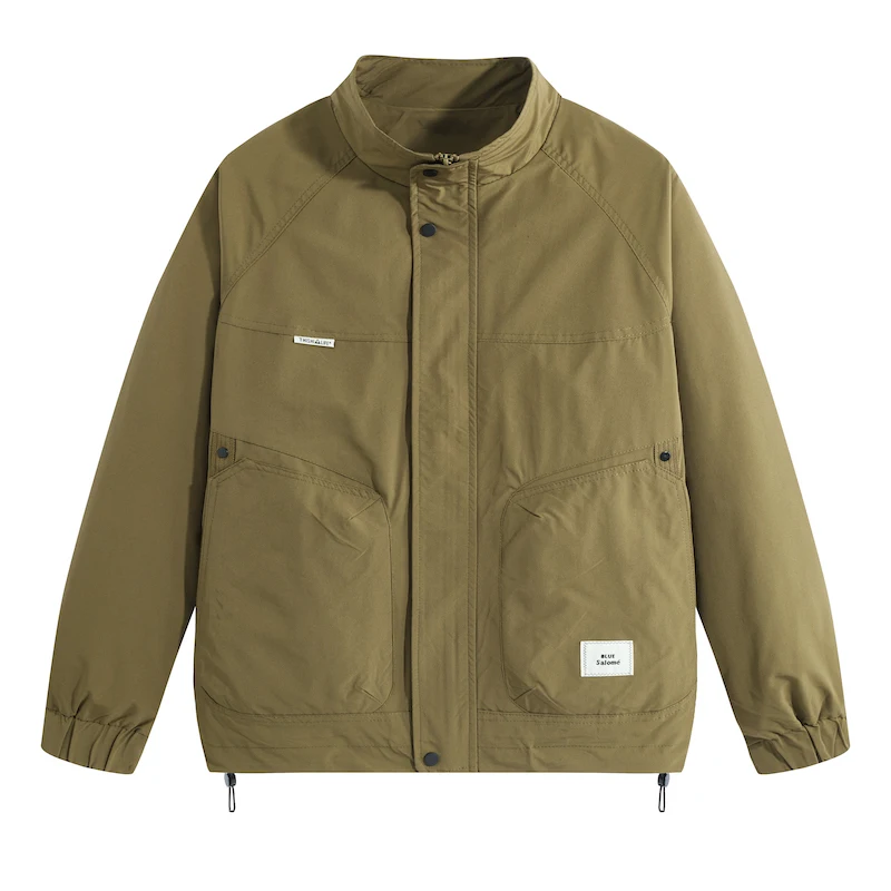 Fashion Casual Loose Jacket for Men High Quality Trend Vintage Male Streetwear Autumn Spring Stand Collar Windproof Men Clothing
Fashion Casual Loose Jacket for Men High Quality Trend Vintage Male Streetwear Autumn Spring Stand Collar Windproof Men Clothing