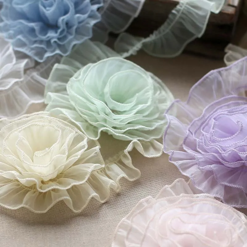30Yards Pleated Lace Fabric Soft Lace Trims Applique Ribbon Sewing Guipure Craft Supplies Laces Accessories
30Yards Pleated Lace Fabric Soft Lace Trims Applique Ribbon Sewing Guipure Craft Supplies Laces Accessories