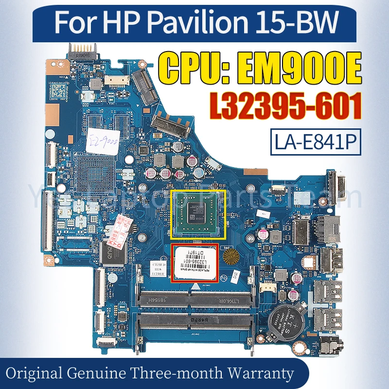 LA-E841P для ноутбука HP Pavilion 15-BW, материнская плата L32395-601 EM900E, 100% протестированная материнская плата для ноутбука
LA-E841P для ноутбука HP Pavilion 15-BW, материнская плата L32395-601 EM900E, 100% протестированная материнская плата для ноутбука