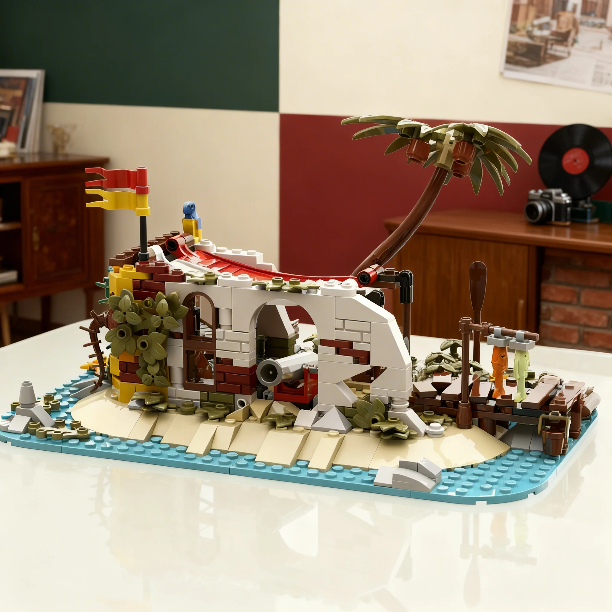 506PCS MOC Pirate Sailing Steve S Hideout Model Creative Building Blocks Assembly Bricks Collectible Display Birthday Gift Home
506PCS MOC Pirate Sailing Steve S Hideout Model Creative Building Blocks Assembly Bricks Collectible Display Birthday Gift Home