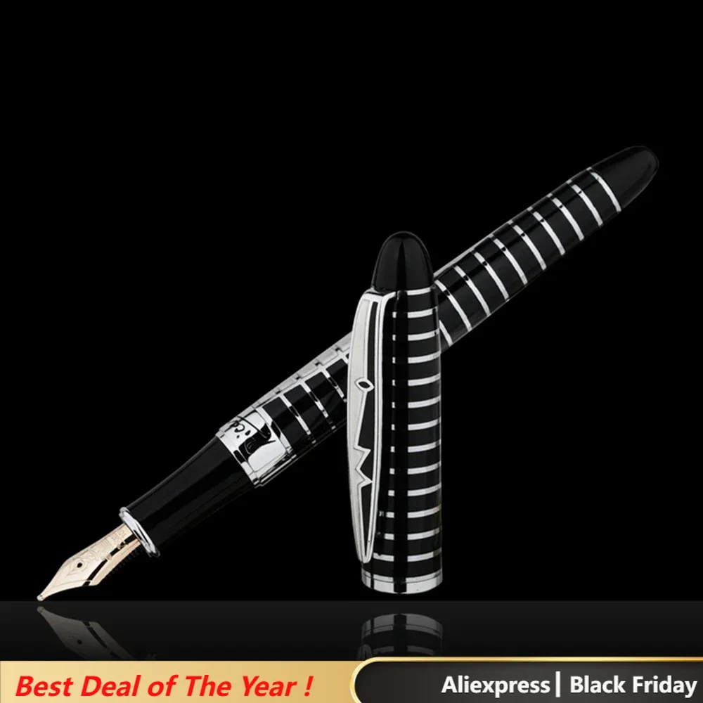 Picasso Round Dance of Flowers 10K Gold Nib Fountain Pen Black Color with Original Gift Box for Writing Gift Collection
Picasso Round Dance of Flowers 10K Gold Nib Fountain Pen Black Color with Original Gift Box for Writing Gift Collection