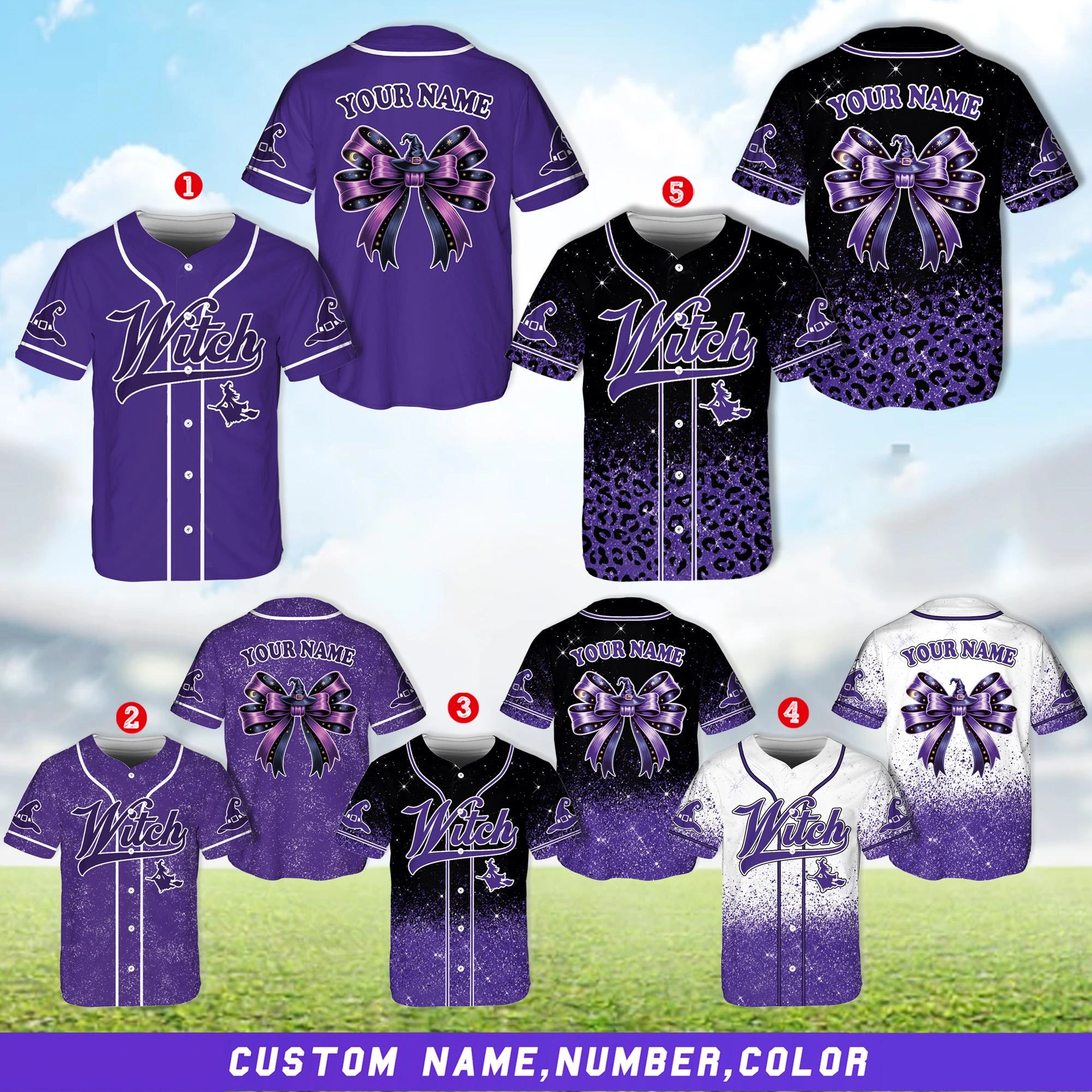 Custom Witch Baseball Jersey Halloween Witch Top Purple Witch Tee Spooky Season Shirt Witch Sports Tee Custom Name Jersey
Custom Witch Baseball Jersey Halloween Witch Top Purple Witch Tee Spooky Season Shirt Witch Sports Tee Custom Name Jersey
