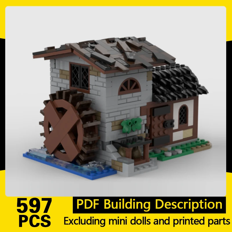 Medieval Castle Model MOC Building Bricks Village Water Mill Modular Technology Gifts Holiday Assemble Children Toys Suit
Medieval Castle Model MOC Building Bricks Village Water Mill Modular Technology Gifts Holiday Assemble Children Toys Suit