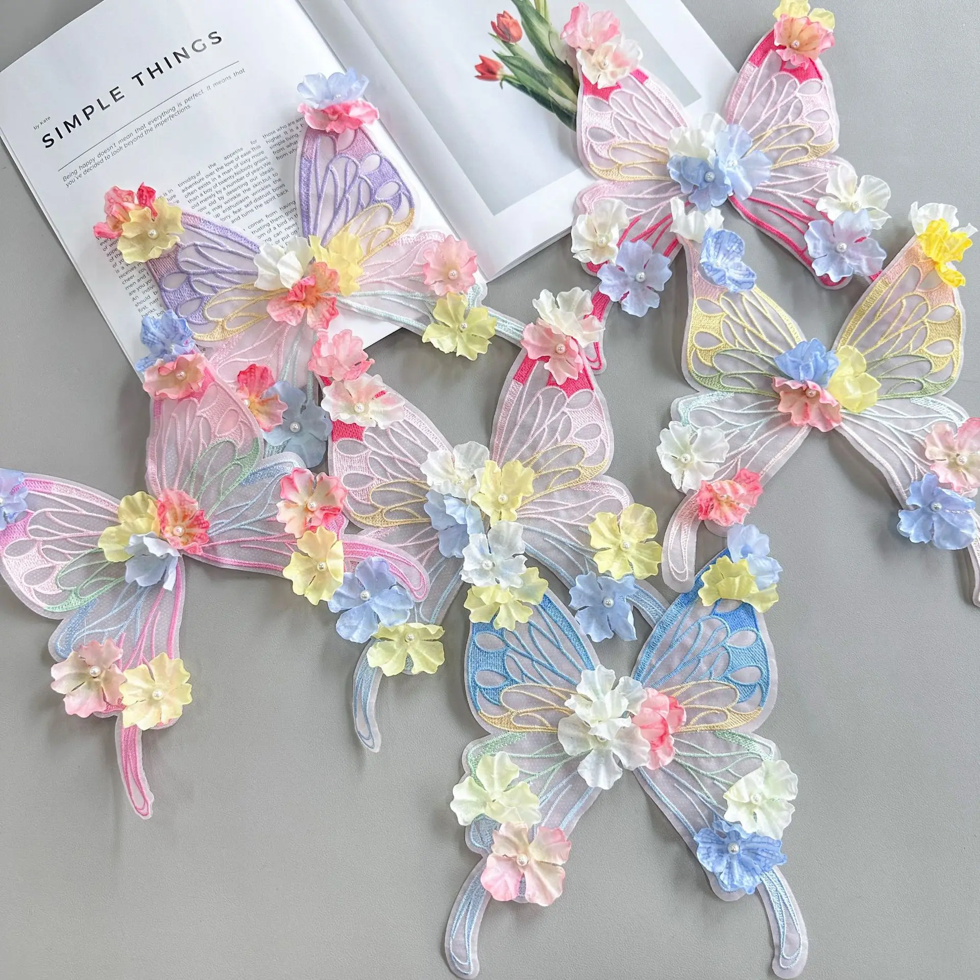 20 pcs/ Lot Flower Butterfly Three-dimensional Hairpin Antique Hanfu Hair Accessories Handmade Hairpin Flower Cloth Patch
20 pcs/ Lot Flower Butterfly Three-dimensional Hairpin Antique Hanfu Hair Accessories Handmade Hairpin Flower Cloth Patch