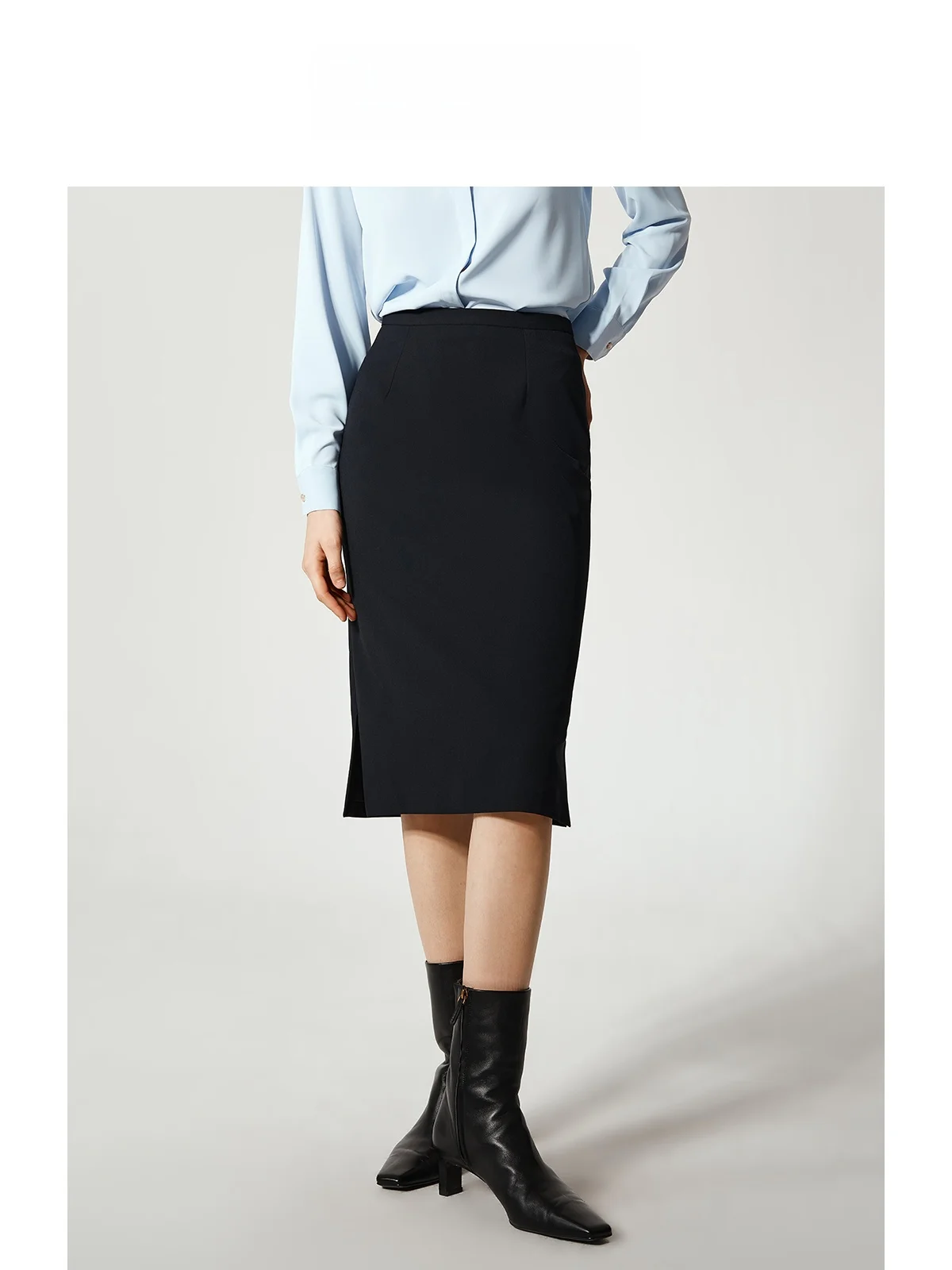 LeLenth Business Suit Skirt High Waist Slim Straight Cut on Both Sides for Women Career Polyester Fiber OL Style Mid-Length
LeLenth Business Suit Skirt High Waist Slim Straight Cut on Both Sides for Women Career Polyester Fiber OL Style Mid-Length