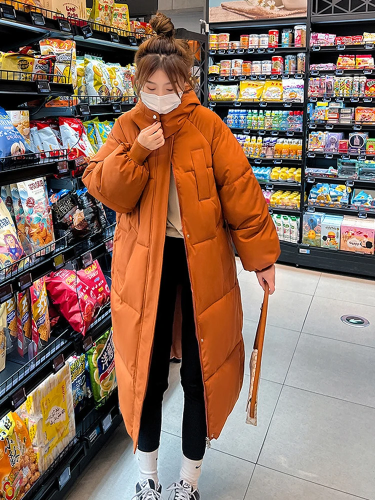 Winter Women Parka 2024 New Long Straight Down Cotton Coat Korean Version Loose Puffer Jacket Fashion Female Warm Parkas Outwear
Winter Women Parka 2024 New Long Straight Down Cotton Coat Korean Version Loose Puffer Jacket Fashion Female Warm Parkas Outwear