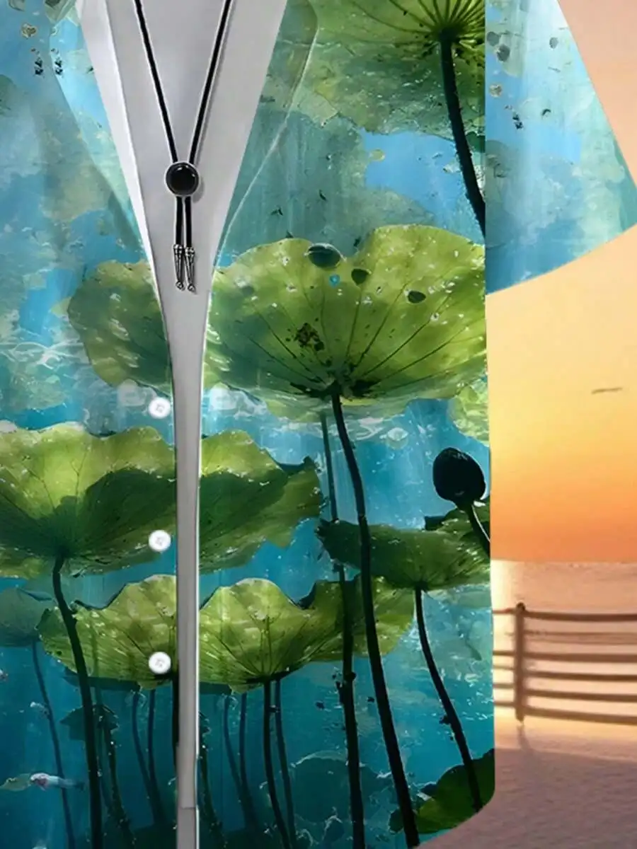 3D Printed Underwater Lotus Garden Mens Casual Short Sleeve Button Up Beach Shirt
3D Printed Underwater Lotus Garden Mens Casual Short Sleeve Button Up Beach Shirt