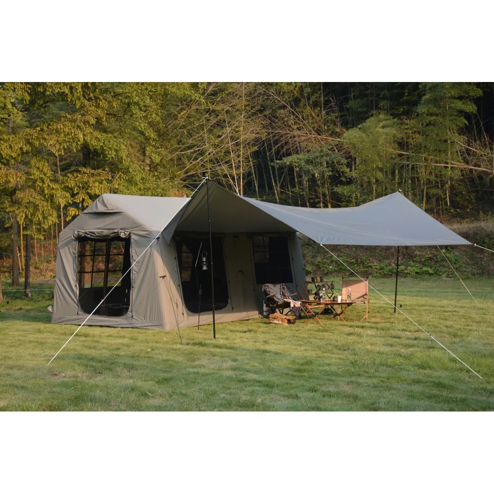 5min Easy Setup Large Inflatable Camping Tent 300D Cotton Fabric Ventilation with Canopy Waterproof Windproof Blow up Tents
5min Easy Setup Large Inflatable Camping Tent 300D Cotton Fabric Ventilation with Canopy Waterproof Windproof Blow up Tents