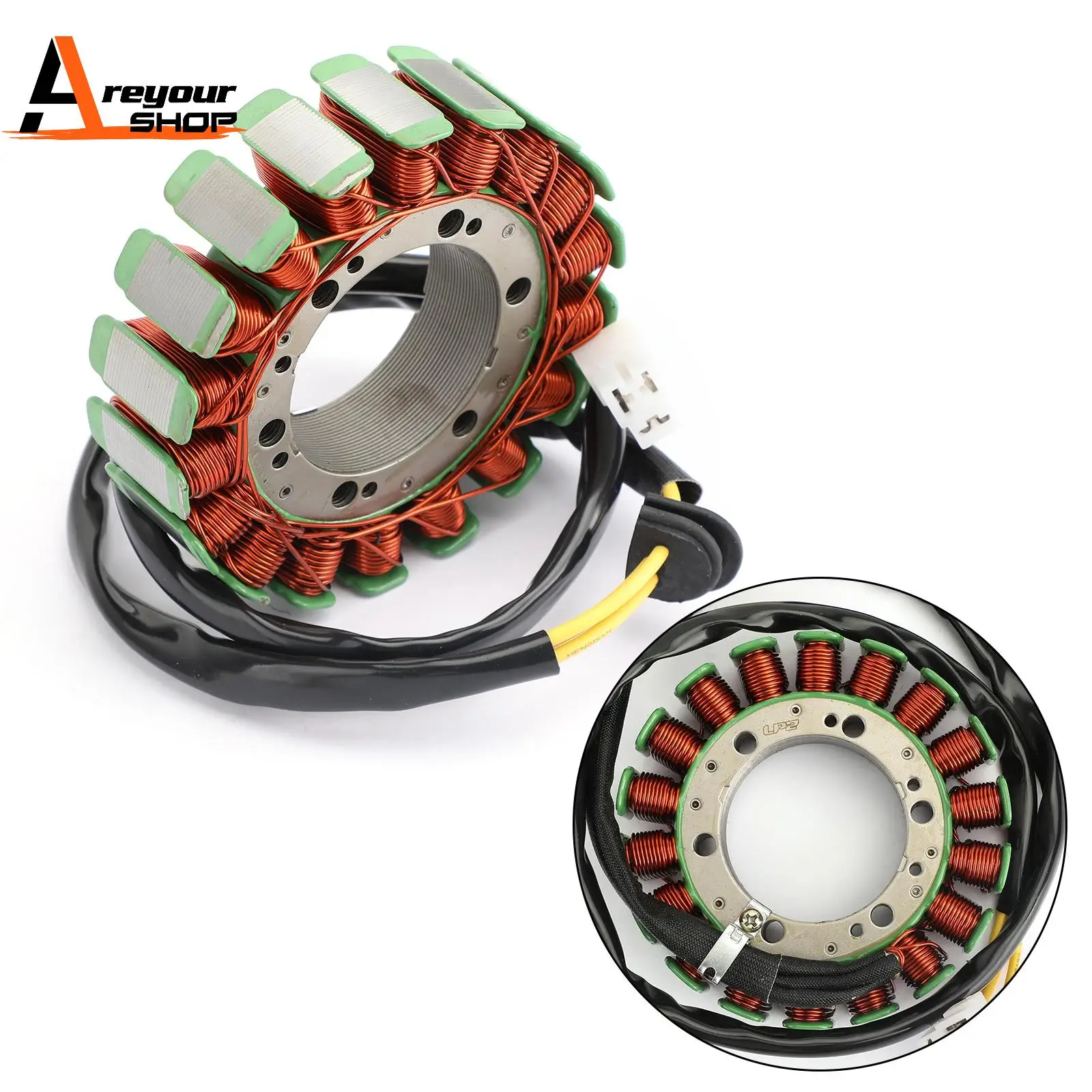 Stator Generator Magneto for Aprilia Pegaso 650 I.e.280W 1995-2004 AP0296410
Stator Generator Magneto for Aprilia Pegaso 650 I.e.280W 1995-2004 AP0296410
