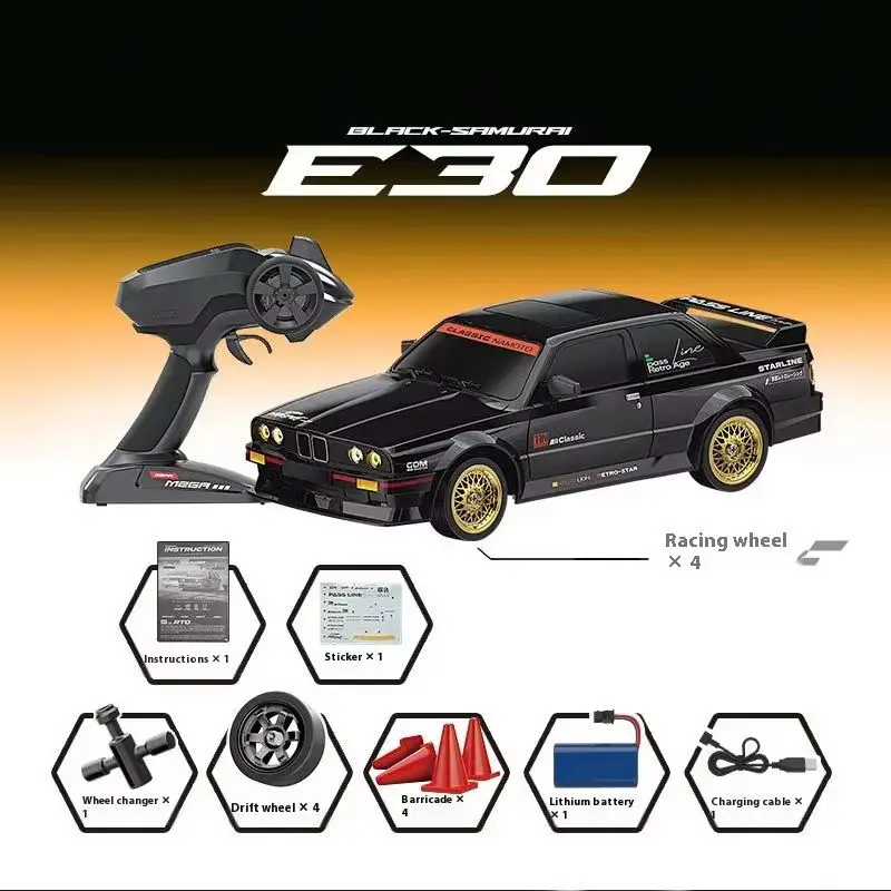 New E30 Rc Car 1/16 Full Scale High-Speed Remote Control Car Four-Wheel Drive Drift Racing Car Racing Model Toy Car
New E30 Rc Car 1/16 Full Scale High-Speed Remote Control Car Four-Wheel Drive Drift Racing Car Racing Model Toy Car