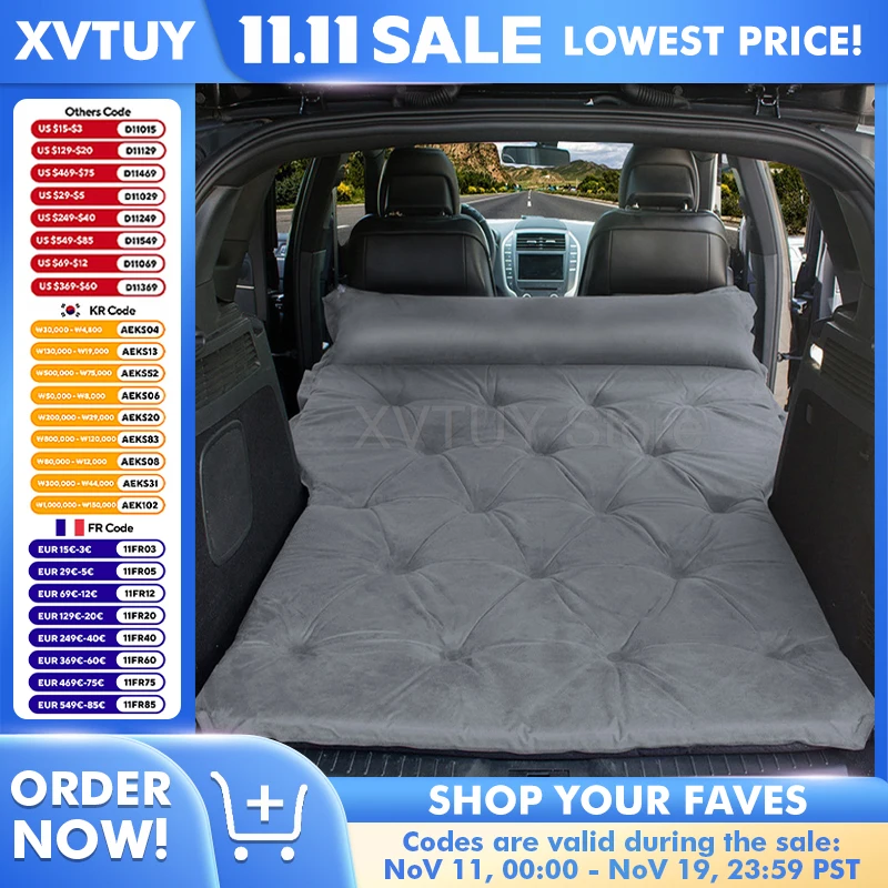 Многофункциональный автомобильный спальный матрас, удобная дорожная кровать для внедорожников, кровать для кемпинга на открытом воздухе, коврик для пикника с подушками, складной коврик
Многофункциональный автомобильный спальный матрас, удобная дорожная кровать для внедорожников, кровать для кемпинга на открытом воздухе, коврик для пикника с подушками, складной коврик